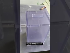 100mm x140mm x195mm خزانات PVC الشفافة الصغيرة مع غطاء للمختبر
