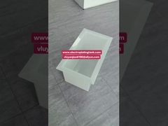 خزان تخزين الكيماويات البيضاء من البولي بروبيلين PP المطاوئ / خزان التصفيف الكهربائي