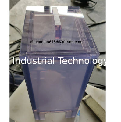 100mm X140mm X195mm خزانات PVC الشفافة الصغيرة مع غطاء للمختبر